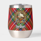Clan Stewart Crest sur Royal Tartan (Avant)