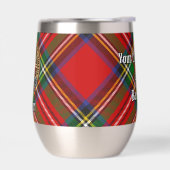 Clan Stewart Crest sur Royal Tartan (Gauche)