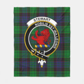 Clan Stewart Old Modern (Stuart) Bute Tartan Pl Fleece Deken (Voorkant)
