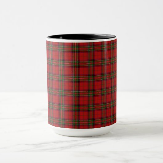 Clan Stewart Royal Scottish Tartan Pset Pattern Mok (Midden)