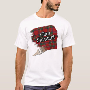 Clan Stewart Scottish Tartan Paint Shirt