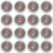 Clan Stewart | Stuart Crest & Tartan Knot Sticker (Voorkant)