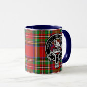 Clan Stewart | Stuart Crest & Tartan Mug (Devant droit)