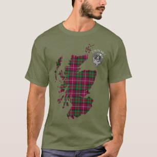 Clan Stewart Stuart van Bute Map & Crest T-shirt