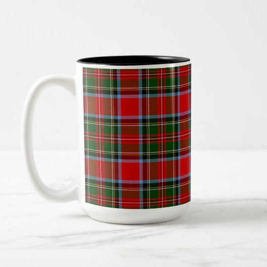 Clan Stewart Tartan Coffee Mug (Gauche)