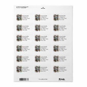 Clan Stewart Tartan Crest Adresetiketten Etiket (Full Sheet)