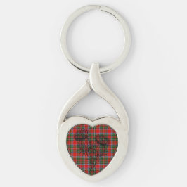 Clan Stewart Tartan en Scottish Thistle Keyring Sleutelhanger