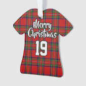 Clan Stewart Tartan KerstJersey Ornament (voorkant)