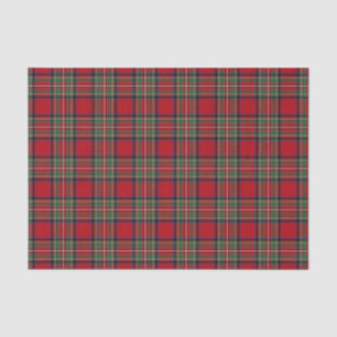 Clan Stewart Tartan Rood Groen Blauw Check Plaked Tissuepapier