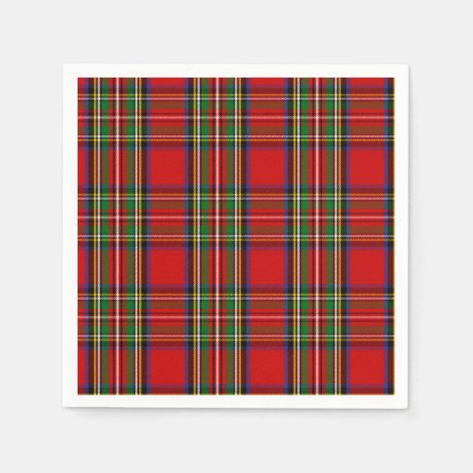 Clan Stewart Tartan Servetten (Voorkant)