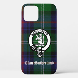 Clan Sutherland Crest & Tartan iPhone 12 Hoesje