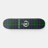 Clan Sutherland Crest & Tartan Skateboard (Horizontaal)