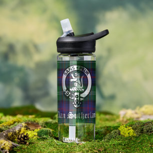 Clan Sutherland Crest & Tartan Waterfles