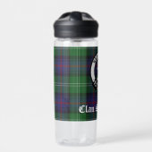 Clan Sutherland Crest & Tartan Waterfles (Voorkant)