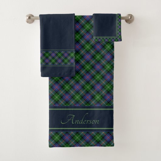 Clan Sutherland Tartan Bad Handdoek (Insitu)