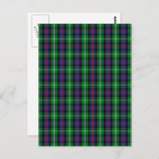 Clan Sutherland Tartan Briefkaart (Voorkant / Achterkant)