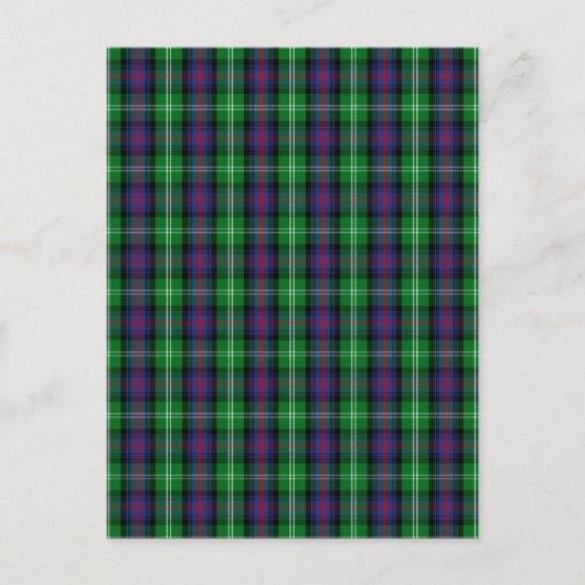 Clan Sutherland Tartan Briefkaart (Voorkant)