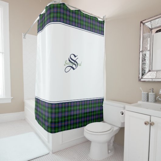Clan Sutherland Tartan Douchegordijn (In situ)