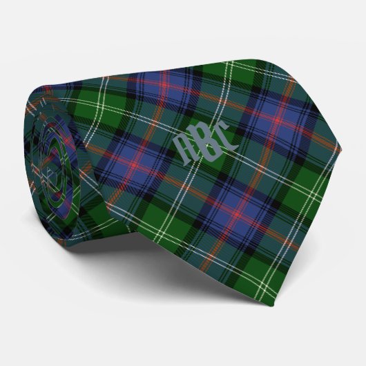Clan Sutherland Tartan - groot patroon Stropdas (Opgerold)