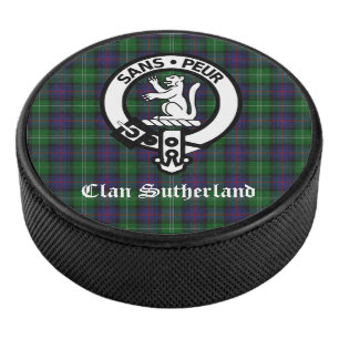 Clan Sutherland Wapen & Tartan Hockey Puck