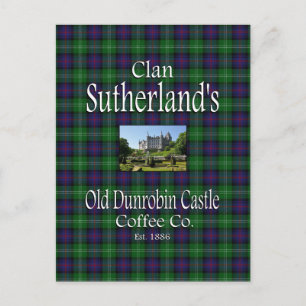 Clan Sutherland's Old Dunrobin Castle Coffee Co. Briefkaart