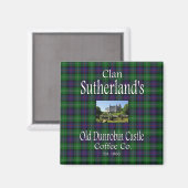 Clan Sutherland's Old Dunrobin Castle Coffee Co. Magneet (Voorkant / Achterkant)