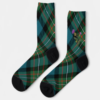clan tartan sok met distel Crew Socks