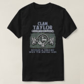 Clan Taylor crest Schotse clans Schotse achternaam T-shirt (Design voorkant)