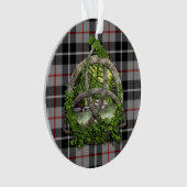Clan Thompson Tartan Celtic Trinity Ornament (voorkant)