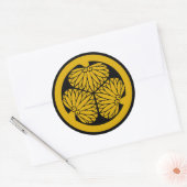 Clan Tokugawa Crest (Kamon) Classic Round Sticker (Envelop)