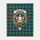 Clan Urquhart Broad Red Ancient Tartan Plaid Fleece Deken (Voorkant)