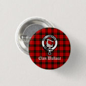 Clan Wallace Crest Badge et Tartan (Devant & derrière)