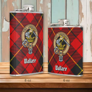 Clan Wallace Crest Flask Heupfles