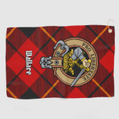 Clan Wallace Crest Golf Towel Golfhanddoek (Horizontaal)