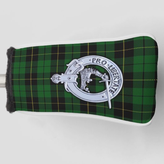 Clan Wallace Crest & Hunting Tartan Golfheadcover (Voorkant)