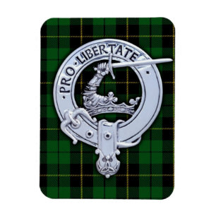 Clan Wallace Crest & Hunting Tartan Magneet