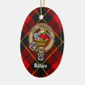 Clan Wallace Crest Ornement en céramique (Gauche)