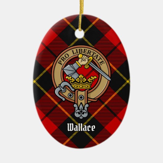 Clan Wallace Crest Ornement en céramique (Devant)