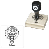 Clan Wallace Crest Rubber Stamp Rubberstempel (Gestempeld)