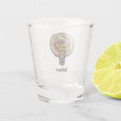 Clan Wallace Crest Shot Glass Shot Glas (Achterkant)