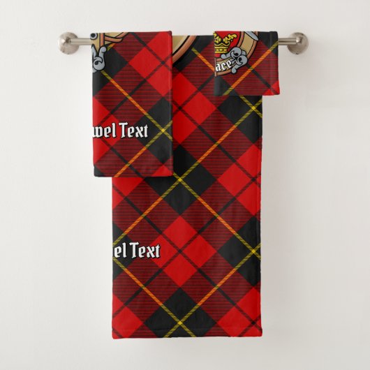 Clan Wallace Crest sur Tartan (En situation)