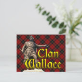 Clan Wallace Scottish Freedom Briefkaart (Staand voorkant)