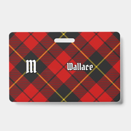 Clan Wallace Tartan Badge (Face)