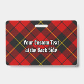 Clan Wallace Tartan Badge (Dos)