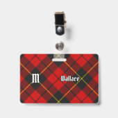 Clan Wallace Tartan Badge (Face avec clip)