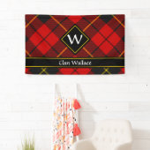 Clan Wallace Tartan Banner (Insitu)