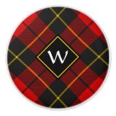 Clan Wallace Tartan Ceramic Knob Keramische Knop (Voorkant)