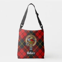 Clan Wallace Tartan Crossbody Bag