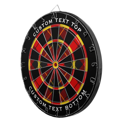 Clan Wallace Tartan Dart Board Dartbord (Voorkant Rechts)