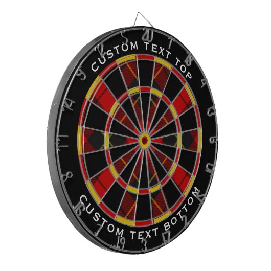 Clan Wallace Tartan Dart Board Dartbord (Voorkant Links)